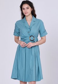 Smart and Joy AVEC CEINTURE- PANNEAU ASYMÉTRIQUE - Robe chemise - vert d'eau