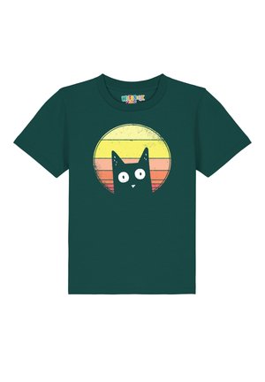 Print T-shirt - glazed green