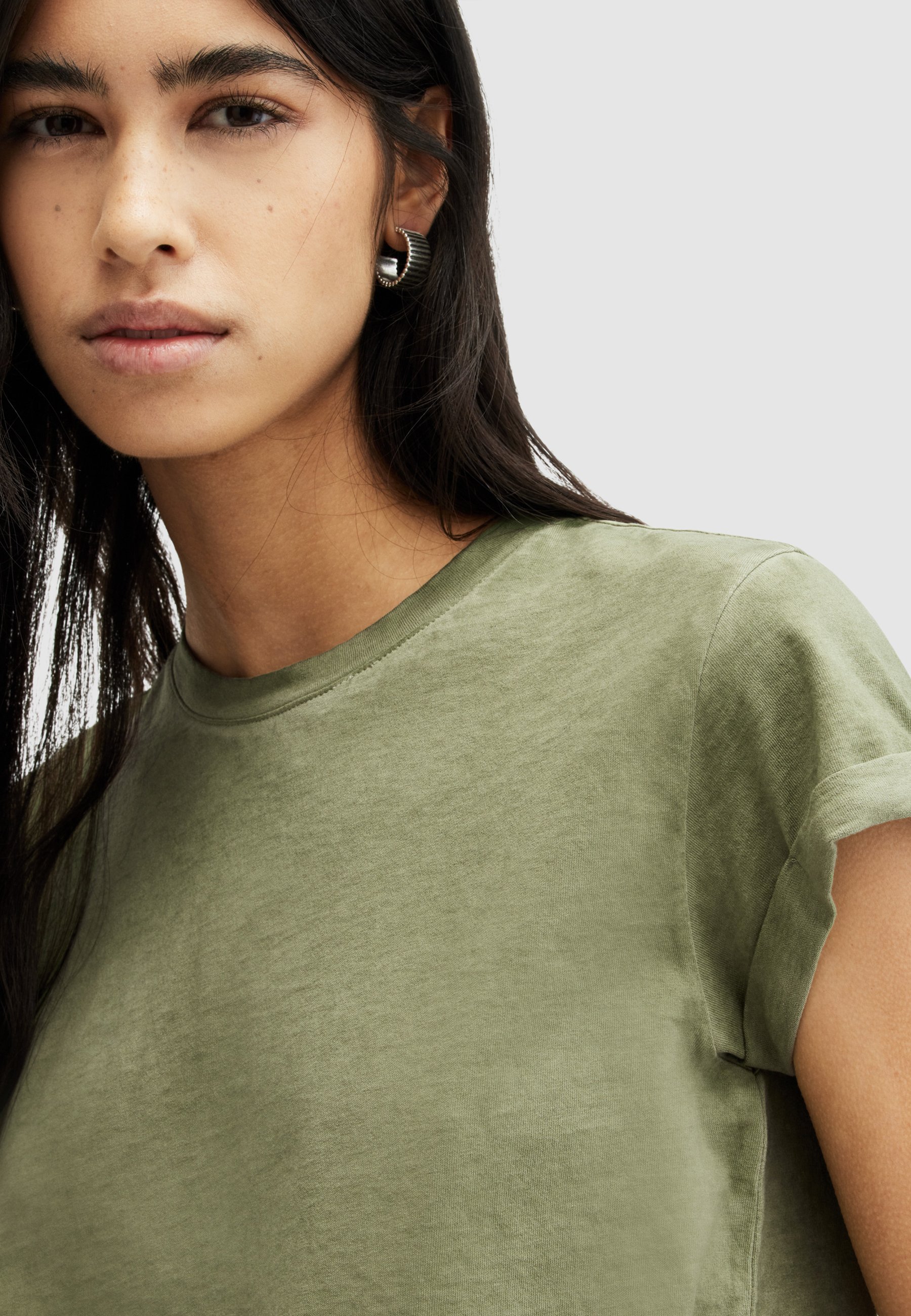 オールセインツ AllSaints Anna Tee レディース シャツ トップス Grass Green AllSaints ANNA - Basic T-shirt - grass green/green - Zalando