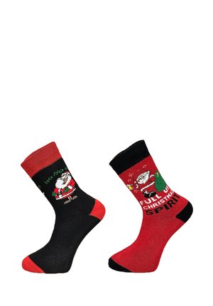 CHRISTMAS WINTER 2 PACK - Socken - rot