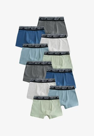 Next, REGULAR FIT - TRUNKS 10 PACK - Kitsad bokserid - blue green grey