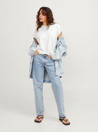 JJXX JXASTRID BOXY EVERY TEE 2 PACK - Navadna majica - bright white/black