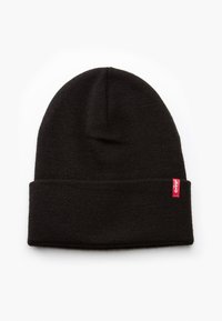 SLOUCHY TAB BEANIE UNISEX - Gorro - regular black