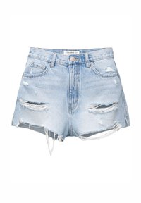 Jeansshort - light-blue denim