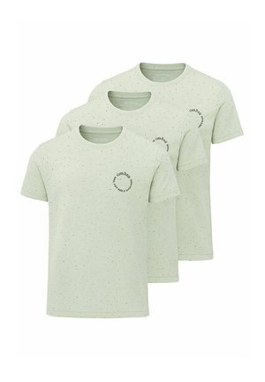 WITH ALL-OVER AND ROUND NECKLINE 3 PACK - T-Shirt print - light mint