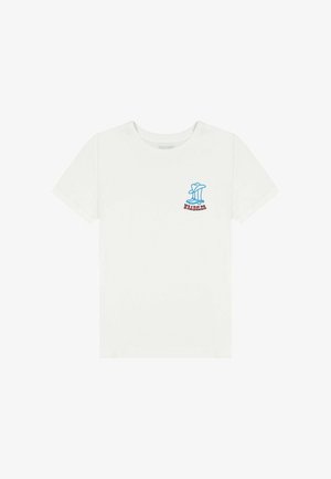 Wrangler SHORT SLEEVE GRAPHIC - REGULAR FIT - T-shirt print - worn white