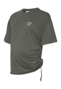 MAMALICIOUS MLEMMALINE TOP  - Basic T-shirt - climbing ivy