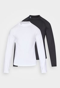 LONG SLEEVE MOCK NECK TOP 2 PACK - Μπλούζα με μακριά μανίκια - black/white
