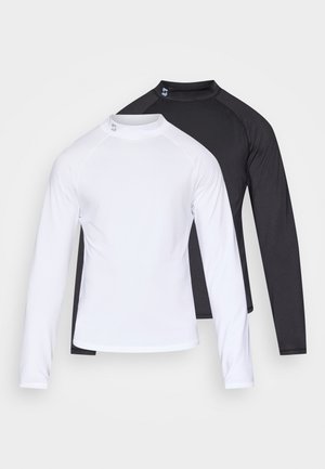 LONG SLEEVE MOCK NECK TOP 2 PACK - Μπλούζα με μακριά μανίκια - black/white