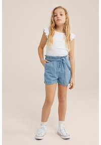 WE Fashion - Shorts - blue Miniaturebillede 1