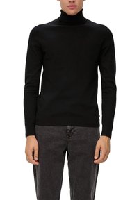 QS MIT TURTLENECK - Trui - schwarz