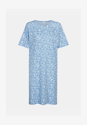 mey, KURZARM SERIE FLOWER MEADOW - Nachtjapon - blue silk