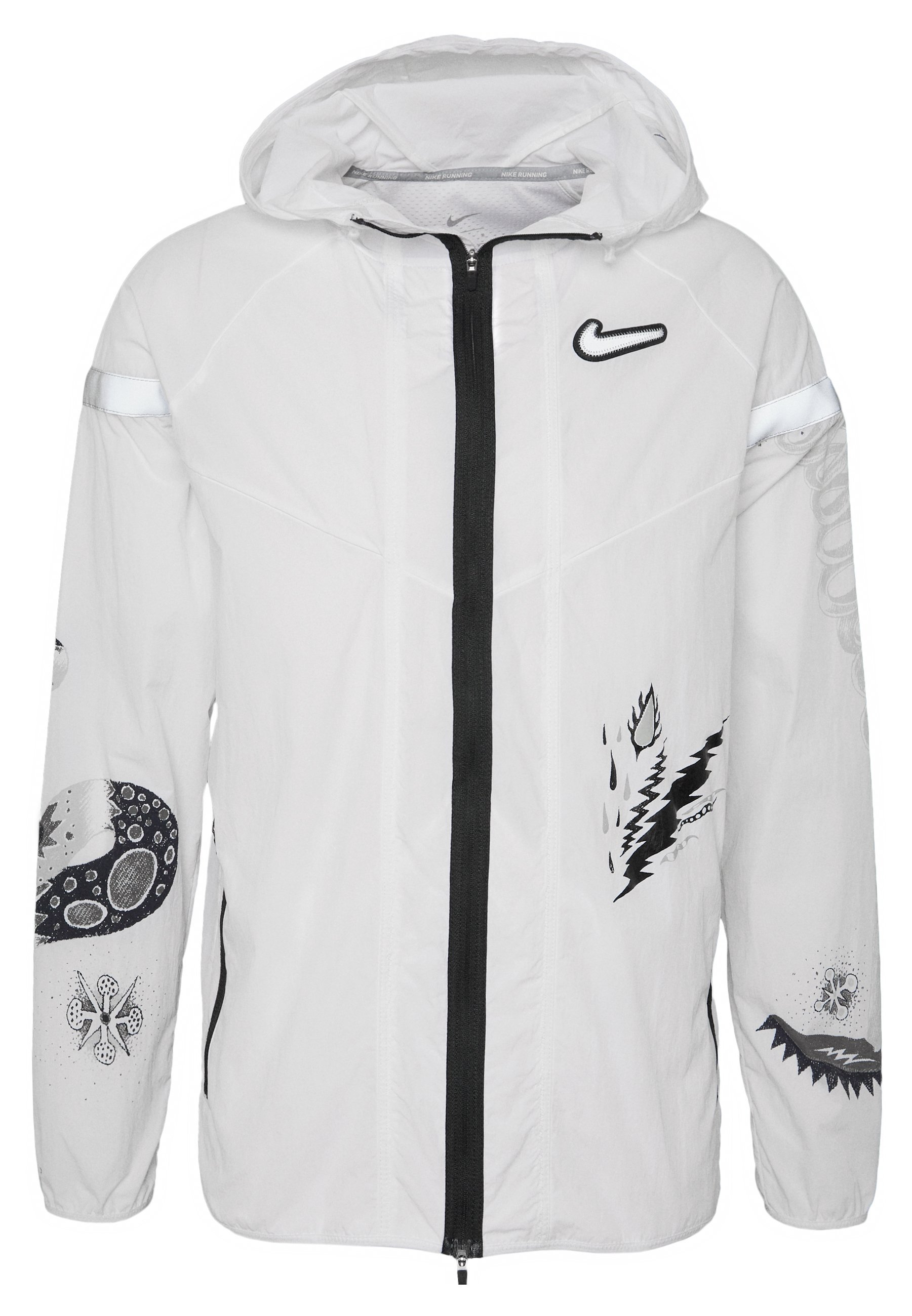 Nike Performance Wild Laufjacke White Reflective Silver Weiss Zalando De