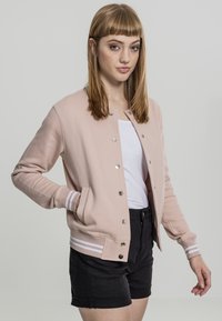 Urban Classics - COLLEGE SWEAT - Lichte jas - lightrose Miniatuurafbeelding 1