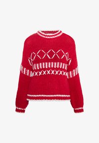 Unselected, rot/weiss