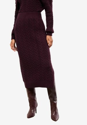 REGULAR FIT - CABLE MIDI - A-Linien-Rock - burgundy red