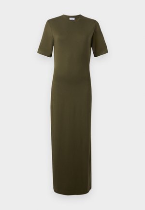 Filippa K LONG DRESS - Jerseykleid - dark khaki green