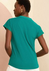 Love & Roses SHORT SLEEVE - Marškinėliai su spaudiniu - teal blue