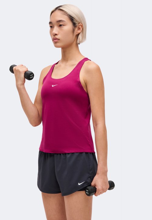 Nike TANK ELASTIKA - Top - true berry/white — foto 4