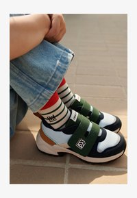 Unselected, classic navy/multi-colored