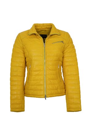 KOVA - Lederjacke - gelb