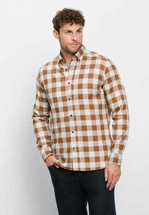 OLYMP, OLYMP CASUAL, REGULAR FIT, FREIZEITHEMD, BUTTON-DOWN - Hemd - caramel
