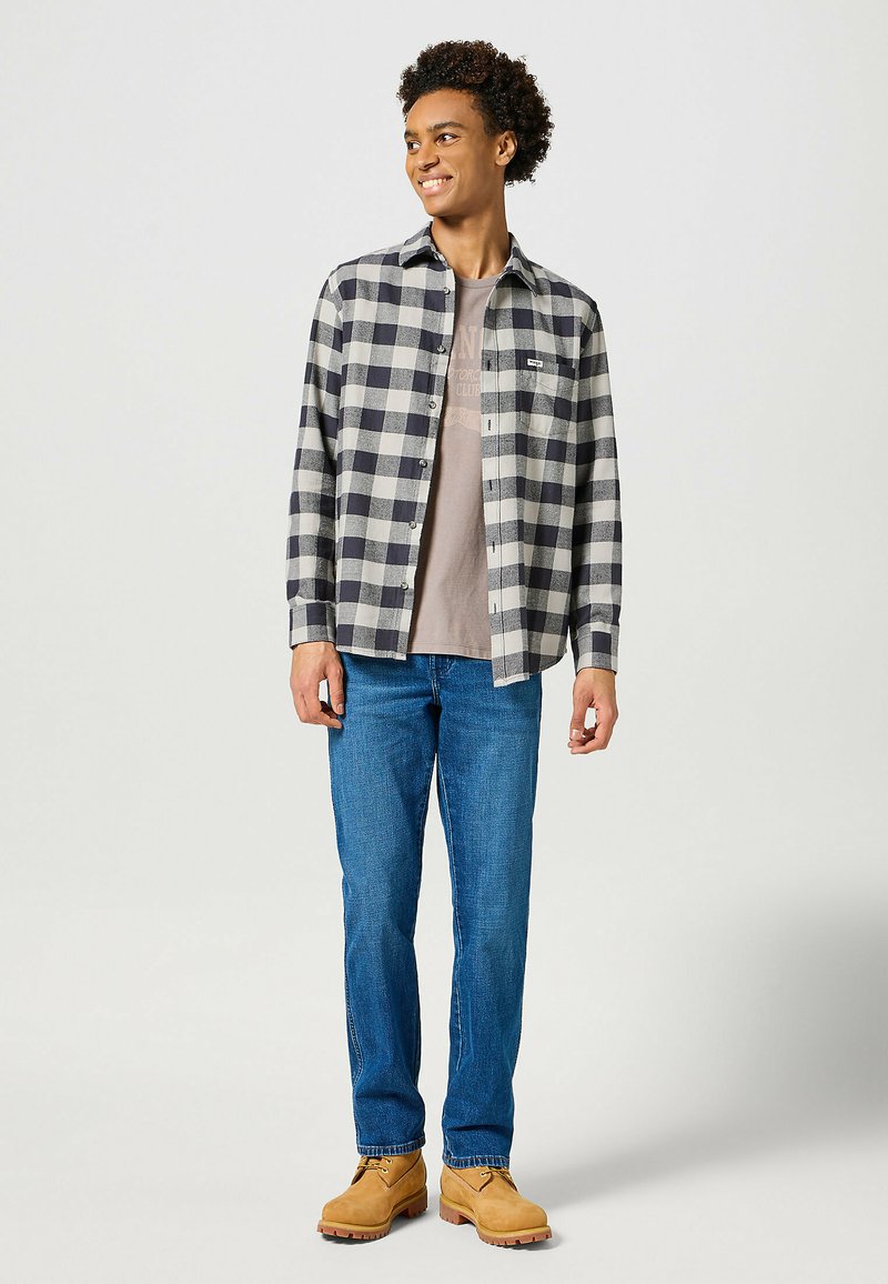 Wrangler T-shirt print lichtgrijs