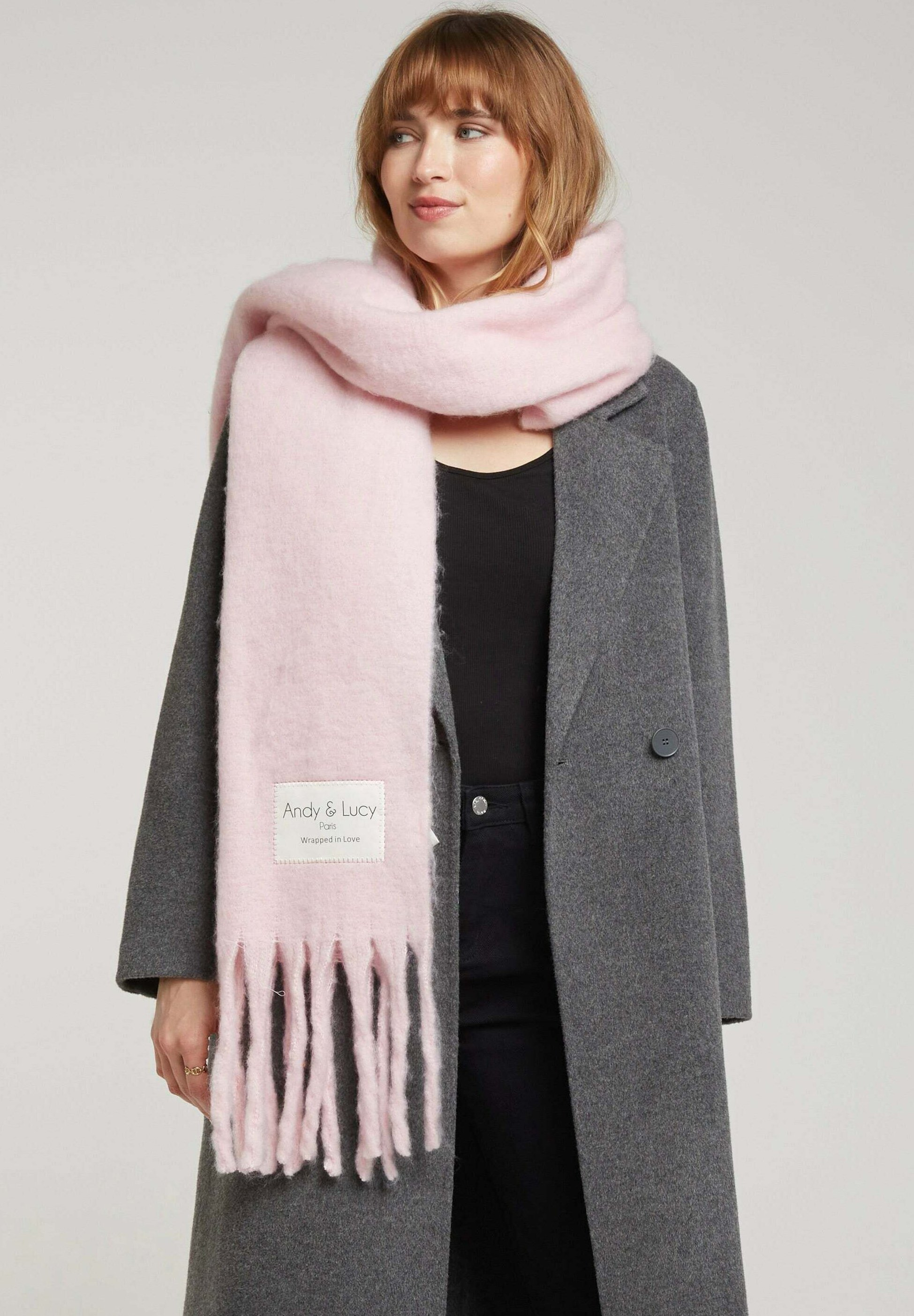 écharpe PAULINE coton patchwork Rose - Boho-Chic Clothing