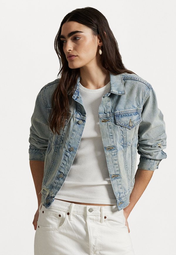 DENIM TRUCKER JACKET - Denim jacket - cavin wash