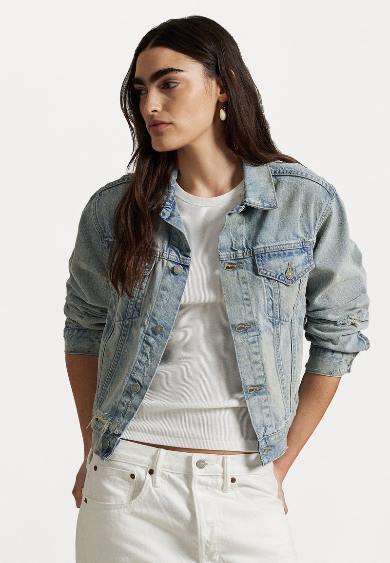 Polo Ralph Lauren - DENIM TRUCKER JACKET - Jeansjakke - cavin wash, Forstørre