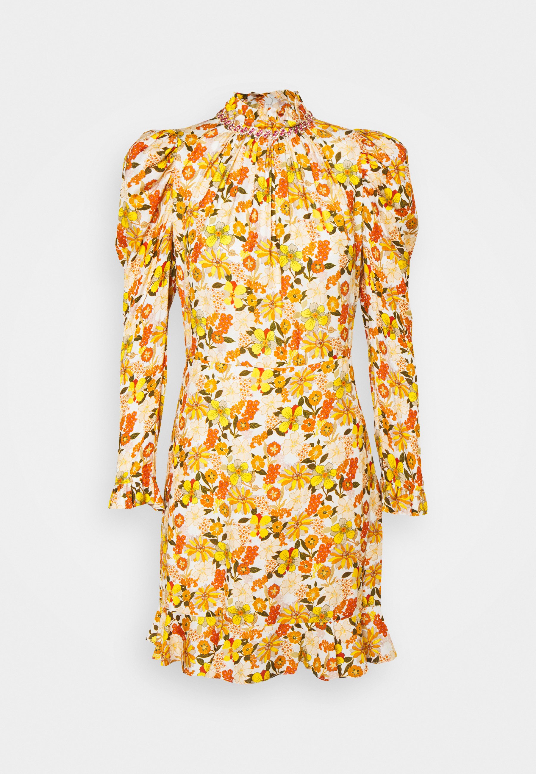 Sandro Cocktailkleid Festliches Kleid Ecru Orange Zalando De 
