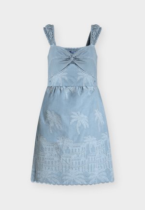 Guess, STELLA EMBROIDERY MINI DRES - Φόρεμα ημέρας - nordic sea multi