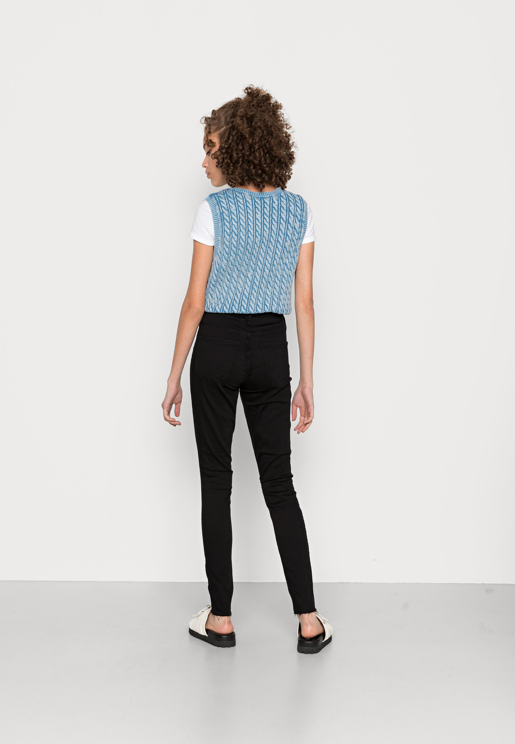 Hollister Co. Jeggings - black/black 