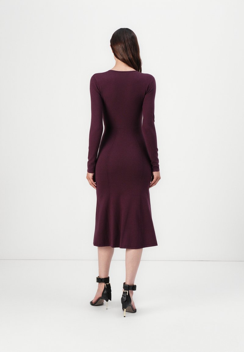 TWINSET KNITTED DRESS - Day dress - winetasting/bordeaux - Zalando.ie
