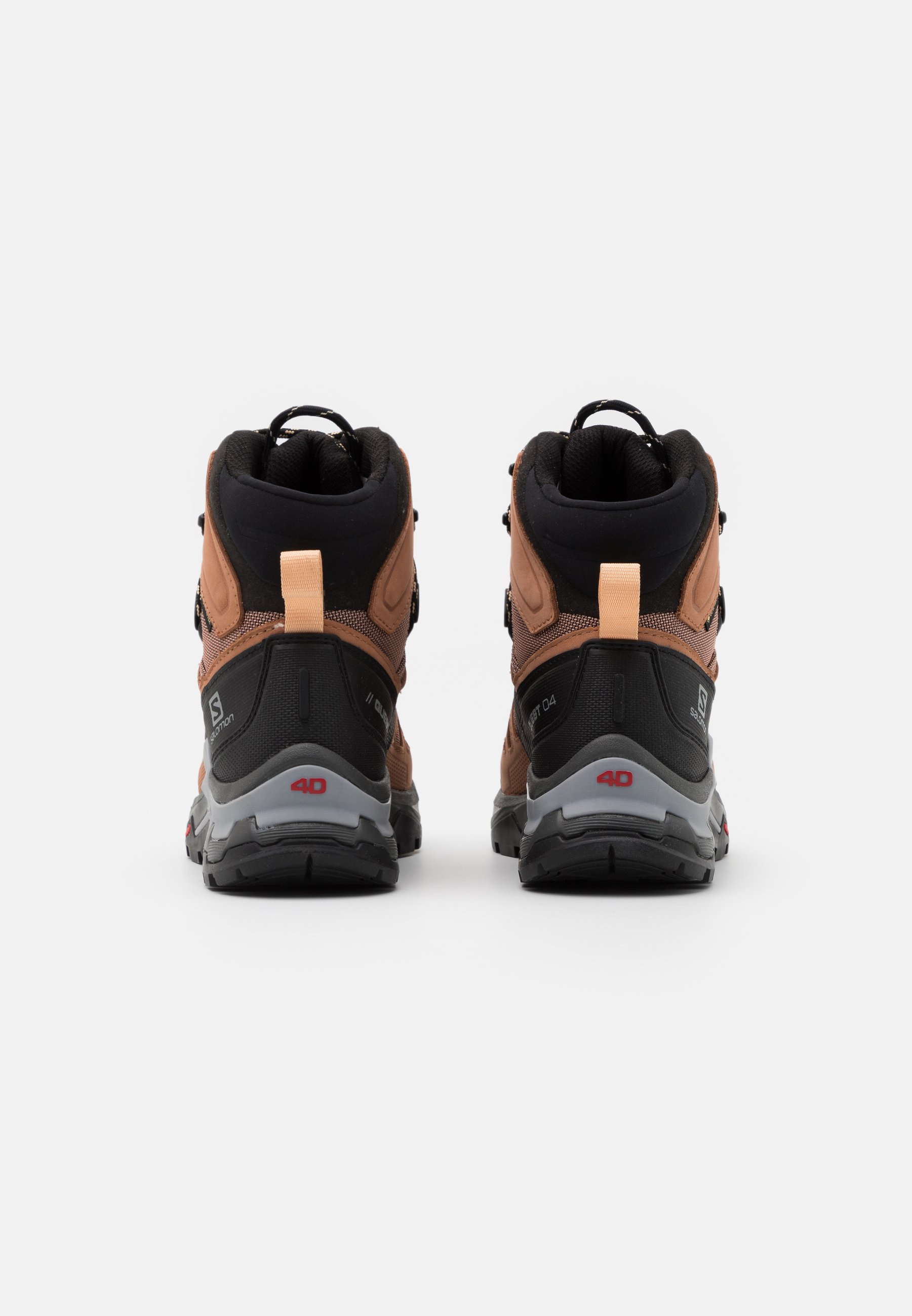 Salomon QUEST 4 GTX - Zapatillas de senderismo - sirocco/mocha  mousse/almond cream/rojo - Zalando.es