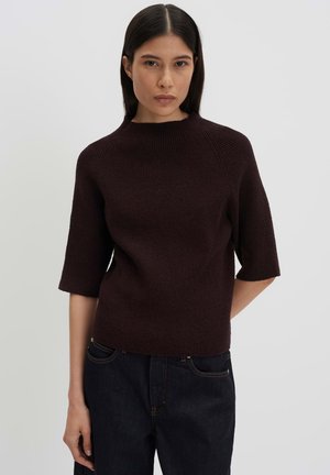 someday., SLIM FIT RIPPSTRUKTUR - T-shirt basique - mahogany
