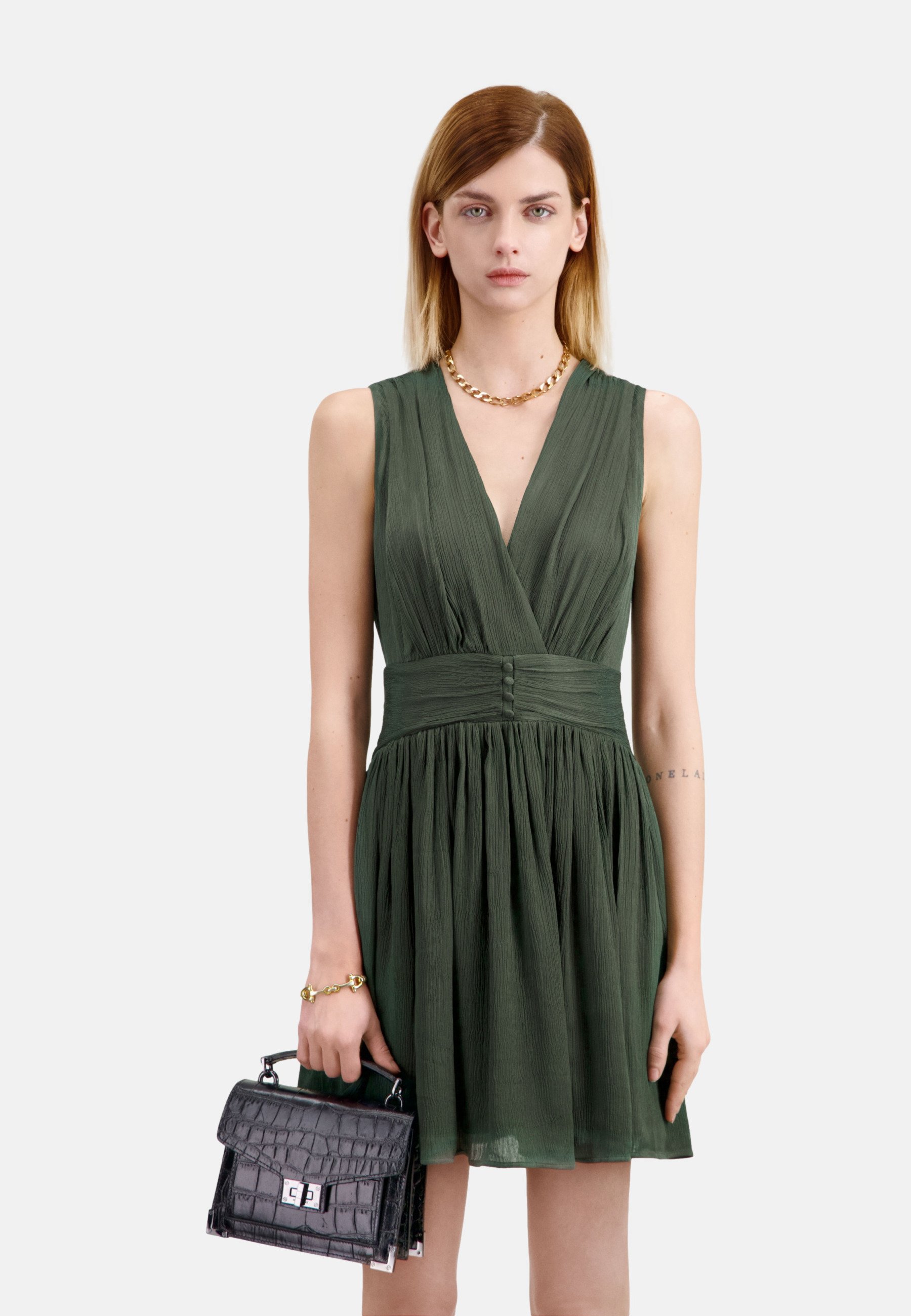 The Kooples Day dress - wood kaki/dark green - Zalando The Kooples Day dress - wood kaki/dark green - Zalando