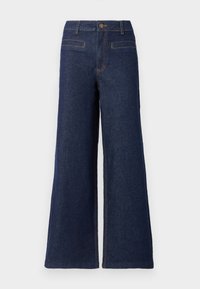 VIBRENDA WIDE - Široké nohavice - dark blue denim