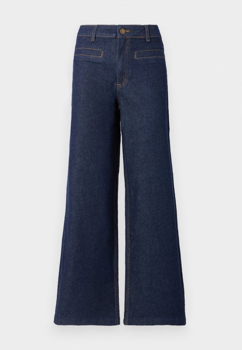Vila Wide leg donkerblauw denim