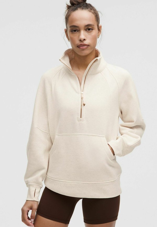 Scuba Oversized Funnel Neck Half Zip - Sweatshirt