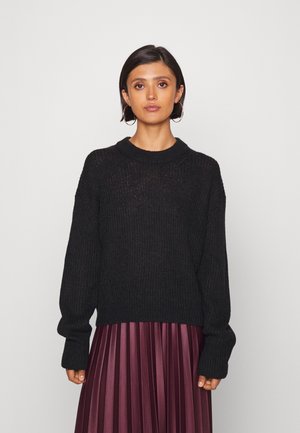 JXEMBER LS FLUFFY CREW NECK  NOOS - Maglione - black