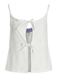 JXROSEY BRODERIE TOP - Top - blanc de blanc