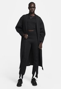 Nike Sportswear TCH FLC OS DUSTER - Klasisks mētelis - black