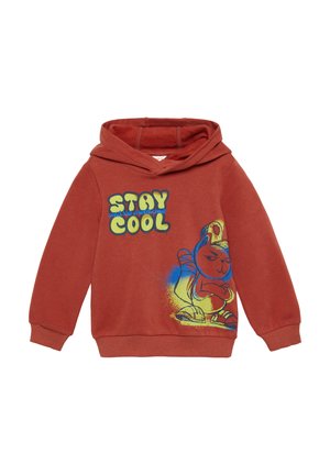 IMPRIMÉ SUR LE DEVANT - Hoodie - rubinrot