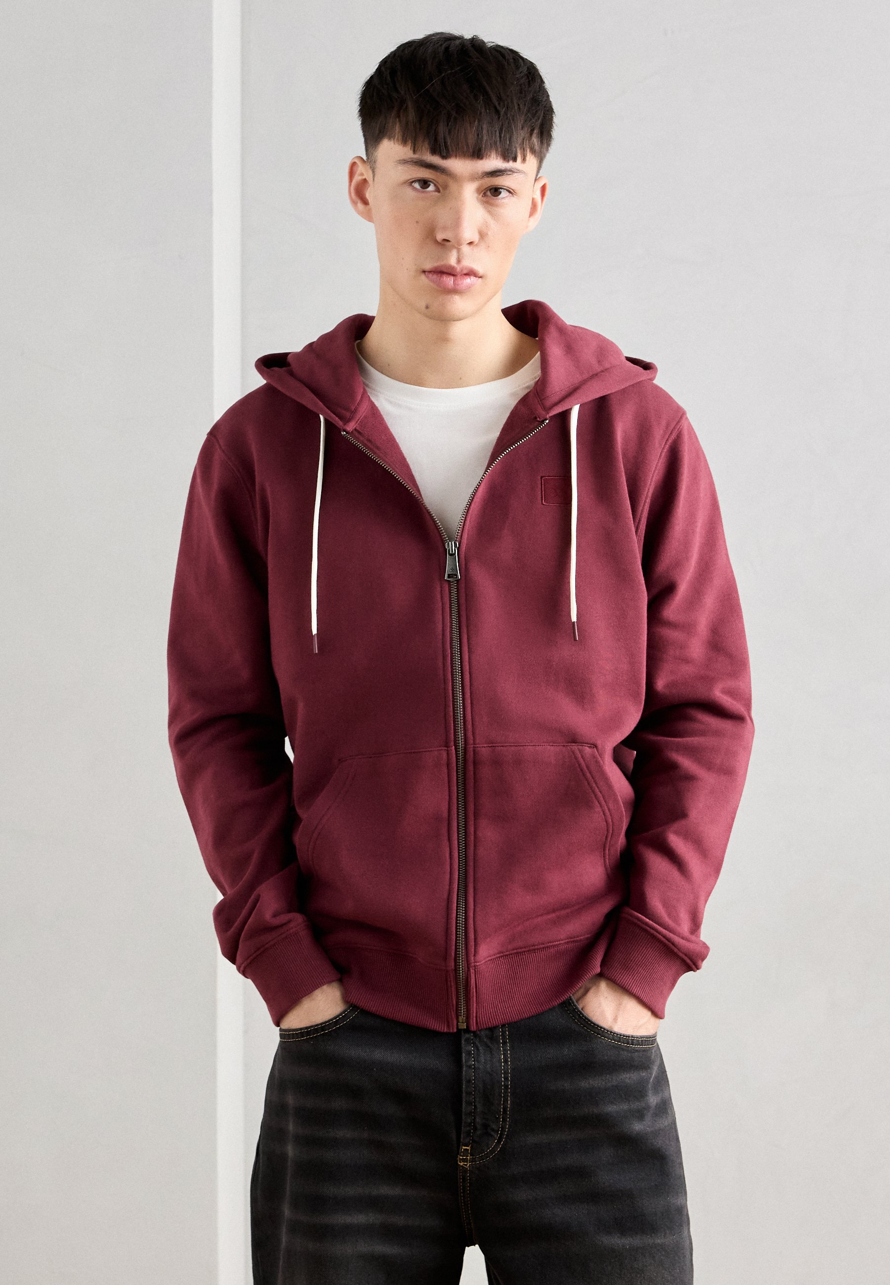 Scotch & Soda LOGO BADGE FULL ZIP THROUGH HOODIE