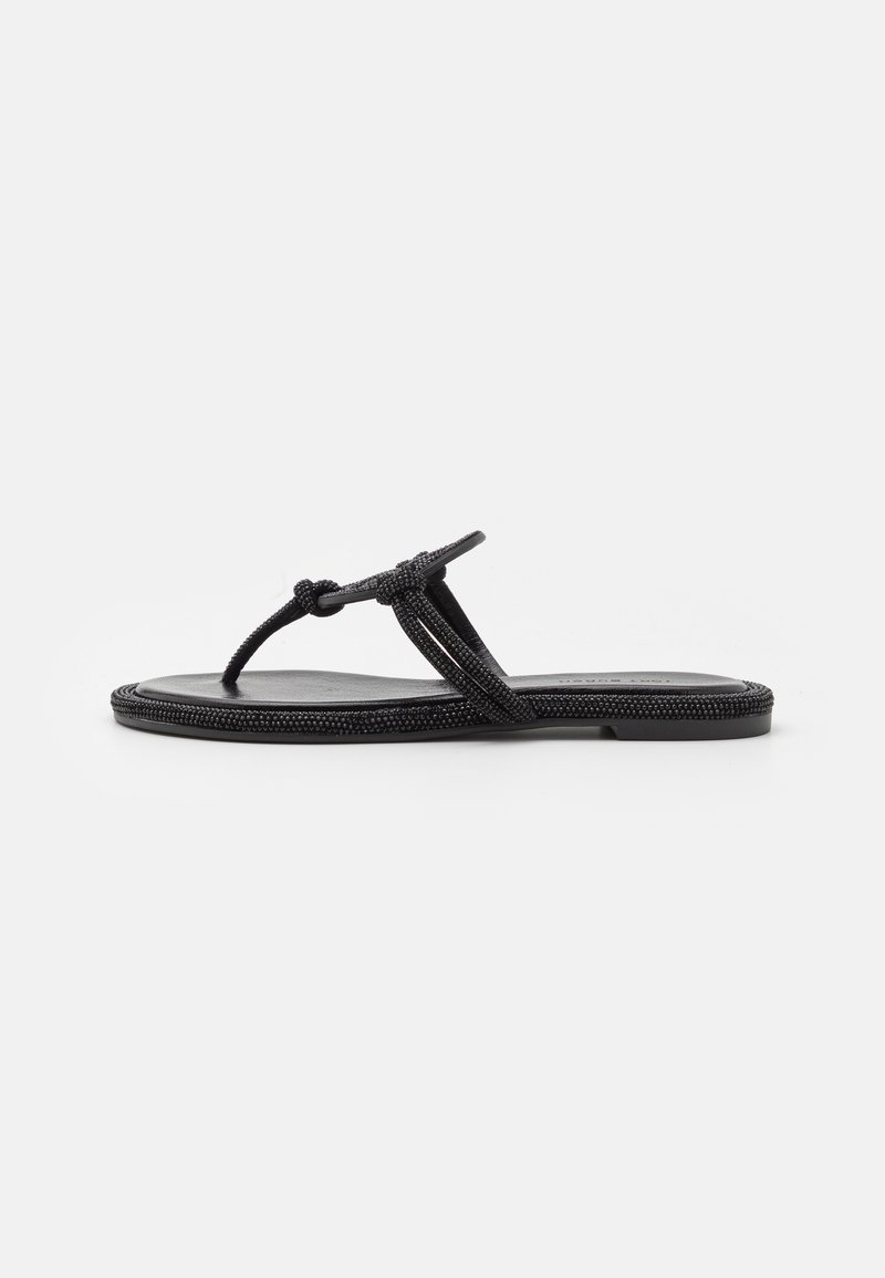 Tory Burch MILLER KNOTTED PAVE - Sandales tongs - perfect black