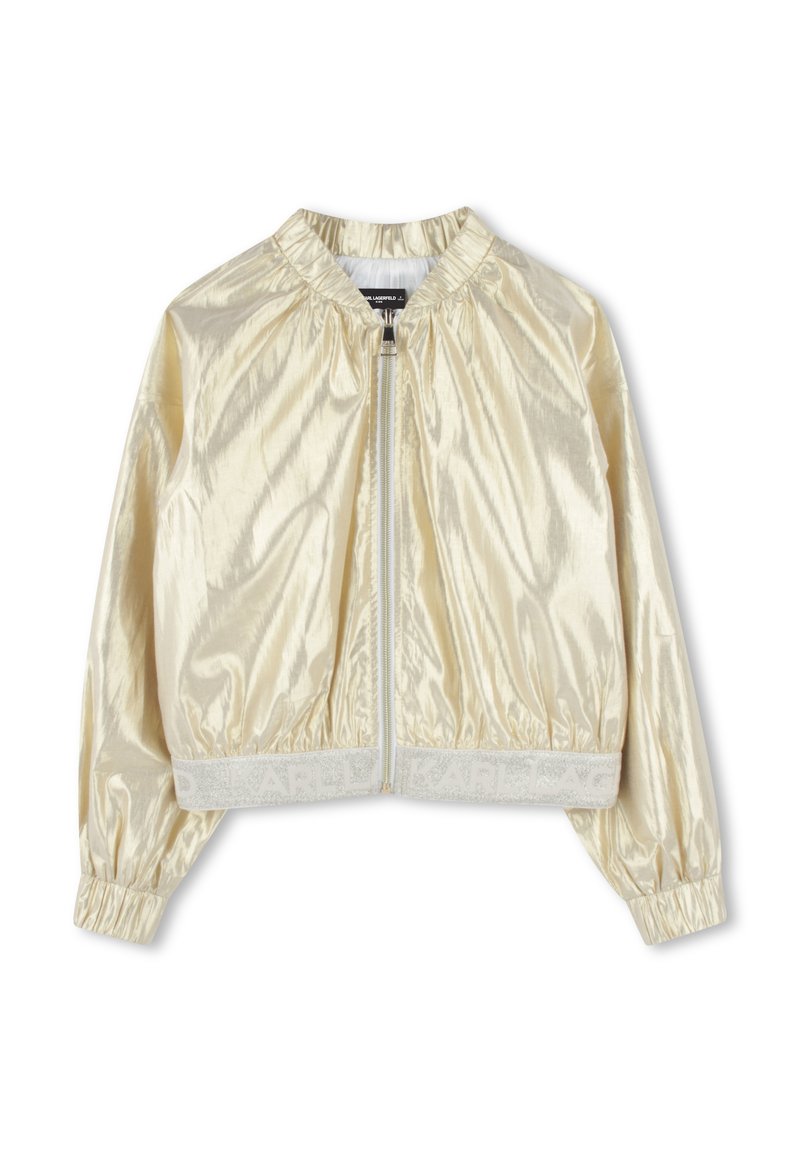 KARL LAGERFELD KIDS Bomberjacks geel KARL LAGERFELD KIDS Bomberjacks geel