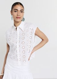 Calliope SMANICATA SANGALLO - Hemdbluse - bianco ottico