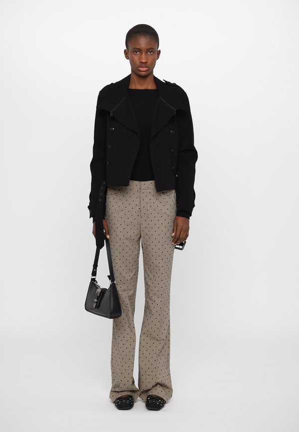 PISTOL CHECK DOTS - Trousers - camel4