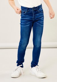 Name it - NKMTHEO PANT - Jeans Skinny Fit - dark blue denim Thumbnail-Bild 1